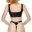 Black Level Lack-Set mit Bustier-Top und Straps-Riostring, Schwarz Black Level Lack-Set mit Bustier-Top und Straps-Riostring, Schwarz – Rückseite