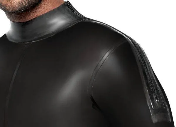 LateX Langarm-Overall in Rauchgrau, Größe S/M, transparent LateX Langarm-Overall in Rauchgrau, Größe S/M, transparent – Det