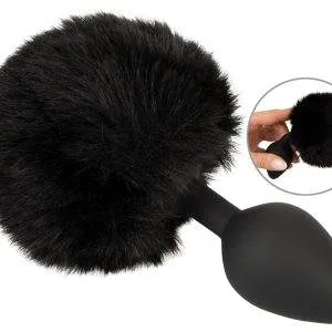 You2Toys flauschiger Bunny-Analplug Größe M in Schwarz You2Toys flauschiger Bunny-Analplug Größe M in Schwarz – A