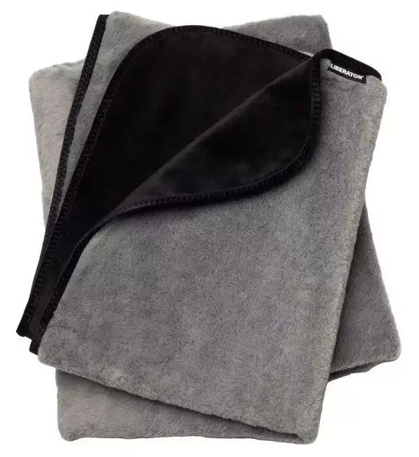 Liberator Liebesdecke Faux-Fur Fascinator, Grau/Schwarz, 183 x 137 cm – A