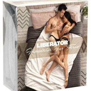 Liberator Liebesdecke Faux-Fur Fascinator, Grau/Schwarz, 183 x 137 cm – Verpackung
