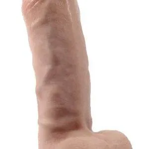 SilexD Naturdildo 7“ Real Skin mit Saugfuß, hyperrealistisch Kinke Penisdildo 17,8 cm – A
