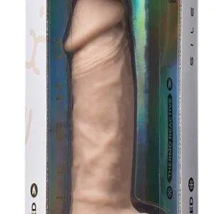 SilexD Naturdildo 7 Zoll Real Skin, Silikon, Penis-Optik, Saugfuß – Verpackung