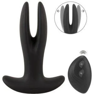ANOS 2-armiger RC Anal Spreader mit Vibration, wasserdicht, Silikon, USB-Ladekabel – A