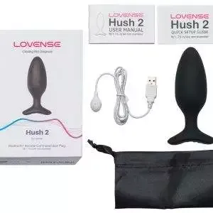 Lovense Hush 2 - Kraftvoller Bluetooth Analplug (Größe M) Lovense Hush 2 - Kraftvoller Bluetooth Analplug (Größe M) – D