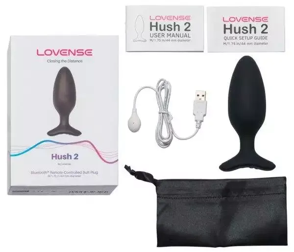 Lovense Hush 2 - Kraftvoller Bluetooth Analplug (Größe M) Lovense Hush 2 - Kraftvoller Bluetooth Analplug (Größe M) – D