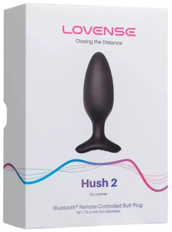 Lovense Hush 2 - Kraftvoller Bluetooth Analplug (Größe M) – Verpackung