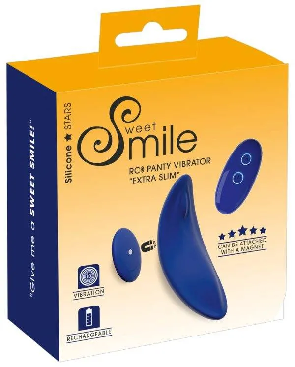 Sweet Smile Panty Vibrator Extra Slim - Intensiver Vibro-Spaß to go! – Verpackung Sweet Smile Panty Vibrator Extra Slim - Intensiver Vibro-Spaß to go! – Verpackung