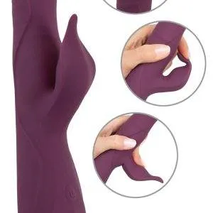 Javida – 3 Funktions Vibrator mit Perlenmassage und Vibrationen, wasserdicht, wiederaufladbar, in Rot – A
