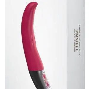 Vibrationsstab Titanz - Flexibler Silikon-Vibrator, 10 Vibrationsmodi, wiederaufladbar - NMC – Verpackung