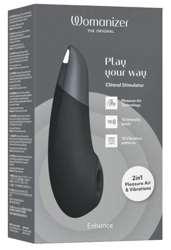 Womanizer ENHANCE 2in1 Stimulation Vibrator - Klitoris & Vulva - 1.000 Modi - Wasserdicht – Verpackung