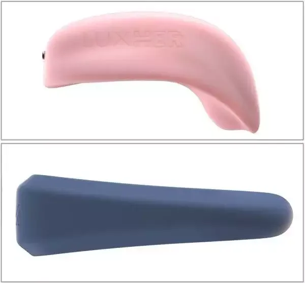 LuxUs - Hightech-Paartoy-Set, LuxHer Klitoris-Vibrator & LuxHim Penisring, Silikon, wasserdicht LuxUs - Hightech-Paartoy-Set, LuxHer Klitoris-Vibrator & LuxHim Penisring, Silikon, wasserdicht – D