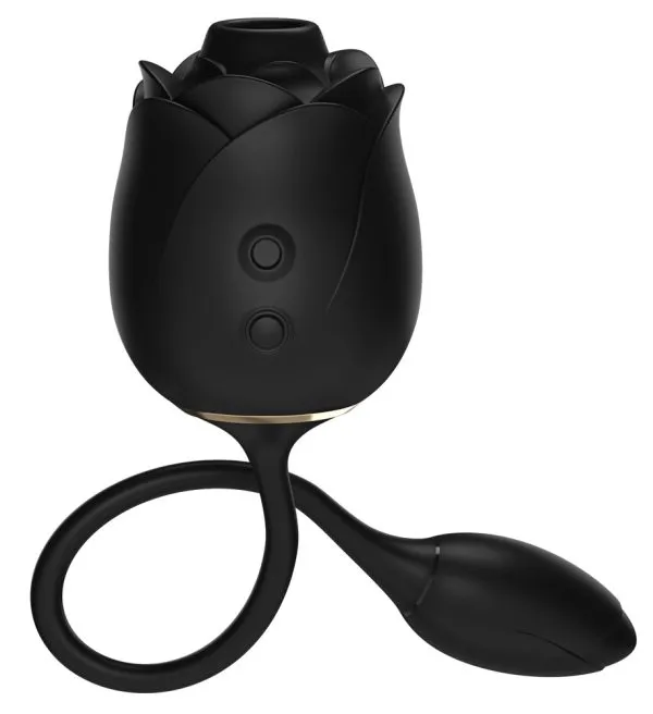 Fifty Shades of Grey Clitoral Suction and Vibrating Egg Dark Blushing Rose, wasserdicht, wiederaufladbar – A