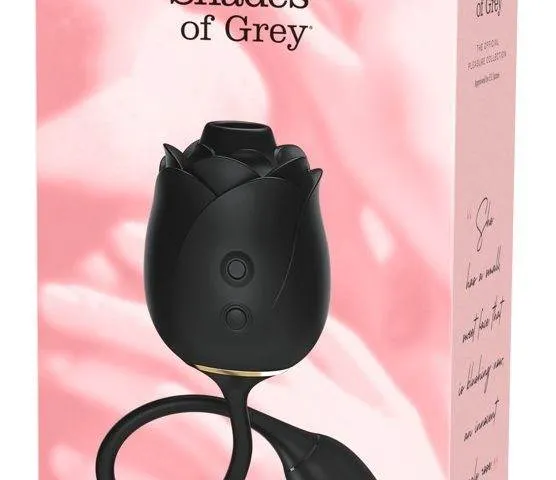Fifty Shades of Grey Clitoral Suction and Vibrating Egg Dark Blushing Rose, wasserdicht, wiederaufladbar – Verpackung