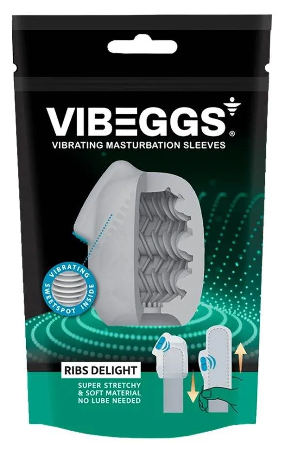 Vibeggs Vibrating Masturbation Sleeve - Unisex-Toy für Solo- und Paarspaß – Verpackung