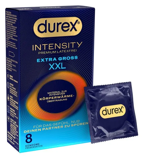 Durex Intensity Kondome - Nitril, latexfrei, extra groß (61 mm) Durex Intensity Kondome - Nitril, latexfrei, extra groß (61 mm)