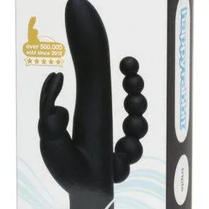 Triple Stimulation Vibrator Schwarz (Marke entfernt)
