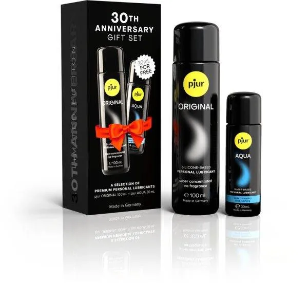 pjur 30th Anniversary Geschenkset - ORIGINAL (100 ml) & AQUA (30 ml) pjur 30th Anniversary Geschenkset - ORIGINAL (100 ml) & AQUA (30 ml)
