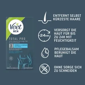 Veet Men TOTAL PRO Intim-Haarentfernungs-Set Veet Men TOTAL PRO Intim-Haarentfernungs-Set – Bild 5