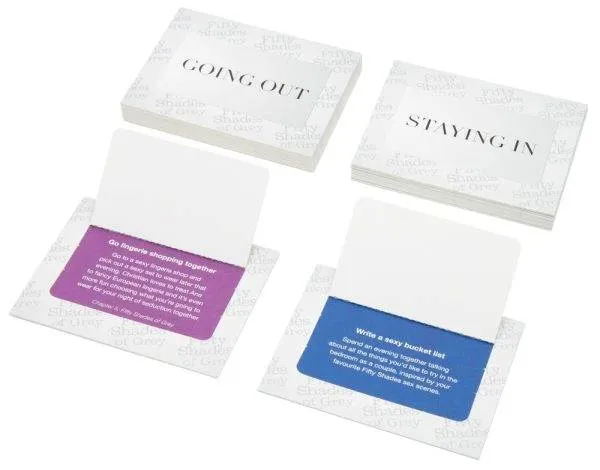 Fifty Shades of Grey Play Nice Date Night Idea Cards, Größe: Standard, Farbe: Schwarz-Weiß Fifty Shades of Grey Play Nice Date Night Idea Cards, Größe: Standard, Farbe: Schwarz-Weiß