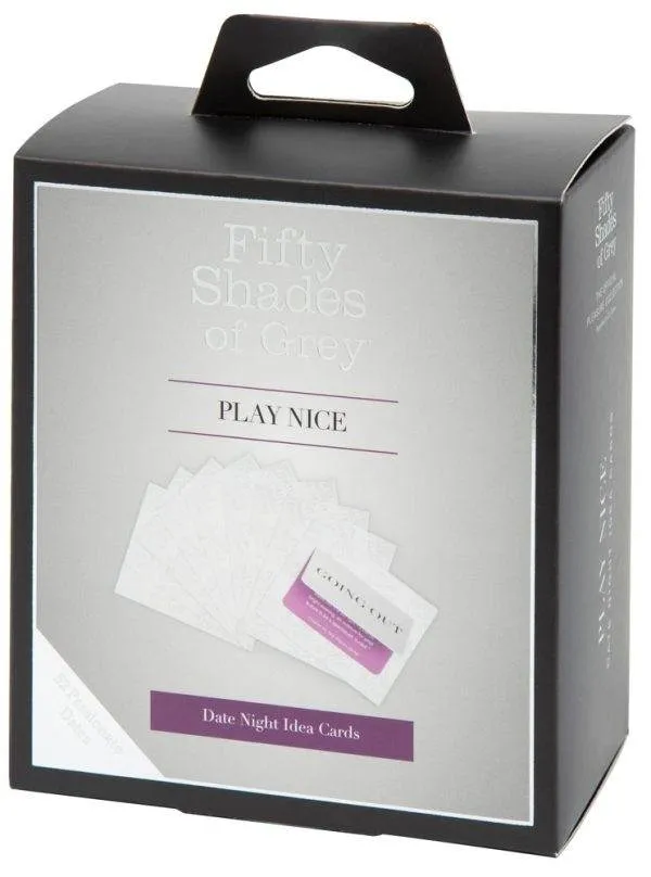 07012380000_verp Fifty Shades of Grey Play Nice Date Night Idea Cards, Größe: Standard, Farbe: Schwarz-Weiß