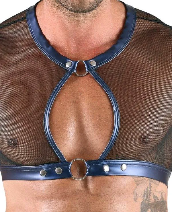 Svenjoyment Bondage - Blue-Metallic Netz-Set mit Handfesseln Svenjoyment Bondage - Blue-Metallic Netz-Set mit Handfesseln
