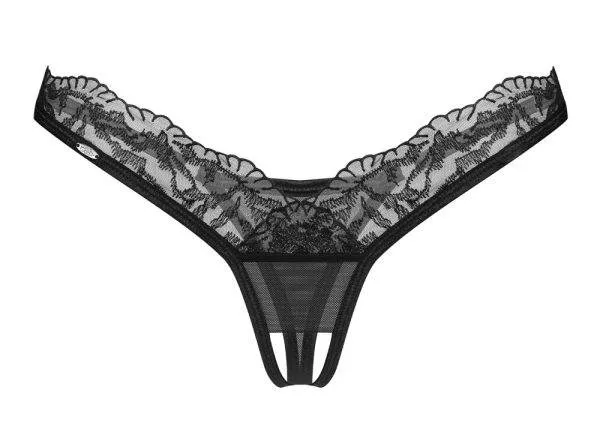 Obsessive String ouvert Arrowel - Schwarz, Eleganz mit Sex-Appeal Obsessive String ouvert Arrowel - Schwarz, Eleganz mit Sex-Appeal