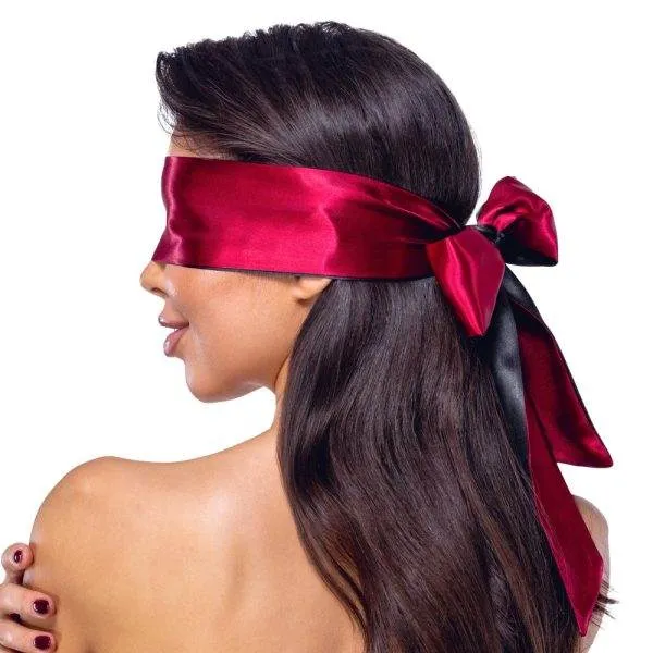 Cottelli Satin Bondageschal Dunkelrot/Schwarz 6cm x 150cm Cottelli Satin Bondageschal Dunkelrot/Schwarz 6cm x 150cm