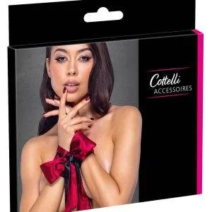 Cottelli Satin Bondageschal Dunkelrot/Schwarz 6cm x 150cm Cottelli Satin Bondageschal Dunkelrot/Schwarz 6cm x 150cm – Bild 1