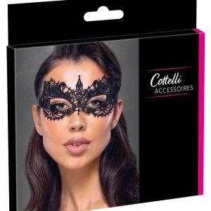Cottelli ACCESSOIRES Spitzen Augenmaske in Schwarz Cottelli ACCESSOIRES Spitzen Augenmaske in Schwarz – Bild 1