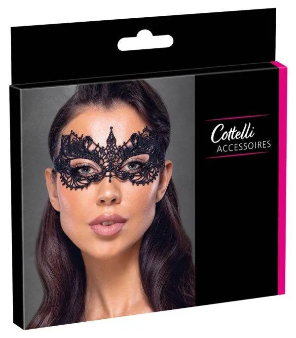24613311001_verp Cottelli ACCESSOIRES Spitzen Augenmaske in Schwarz