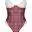 Cottelli LINGERIE - Verspieltes Karo-Dessous-Set - Straps-Body mit Halsband - Weiß/Rot Cottelli LINGERIE - Verspieltes Karo-Dessous-Set - Straps-Body mit Halsband - Weiß/Rot