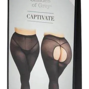 Fifty Shades of Grey Captivate Spanking Strumpfhose, Größe S/M, Schwarz Fifty Shades of Grey Captivate Spanking Strumpfhose, Größe S/M, Schwarz – Bild 1
