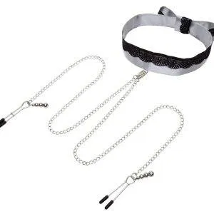 Fifty Shades of Grey - Sweet Play Nice Satin Collar & Nipple Clamps Fifty Shades of Grey - Sweet Play Nice Satin Collar & Nipple Clamps – Bild 2
