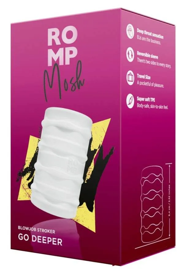 50019510000_verp ROMP Handjob on the Go - Transparenter Masturbator Mosh (Größe: S, Farbe: Transparent)