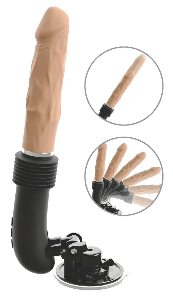 You2Toys RC Fucking Machine Flesh - Stoßvibrator mit Fernbedienung