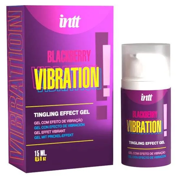 Intt Tingling Effect Gel Blackberry Vibration - 15 ml