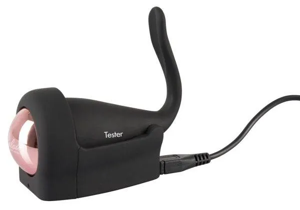 Lustvolles Premium-Vibro-Ei mit Klitorisreizer - Ferngesteuert, Silikon, Metallic, 16 Modi