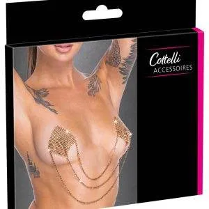 Cottelli ACCESSOIRES Goldene Nipple Sticker Square Glitzer-Rauten 6,5 cm - Wiederverwendbar Cottelli ACCESSOIRES Goldene Nipple Sticker Square Glitzer-Rauten 6,5 cm - Wiederverwendbar – Bild 1
