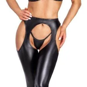 Cottelli PARTY Chaps - Ouvert Leggings mit Cut-outs in Schwarz Cottelli PARTY Chaps - Ouvert Leggings mit Cut-outs in Schwarz – Bild 3
