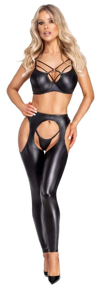 Cottelli PARTY Chaps - Ouvert Leggings mit Cut-outs in Schwarz Cottelli PARTY Chaps - Ouvert Leggings mit Cut-outs in Schwarz