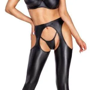 Cottelli PARTY Chaps - Ouvert Leggings mit Cut-outs in Schwarz Cottelli PARTY Chaps - Ouvert Leggings mit Cut-outs in Schwarz – Bild 4