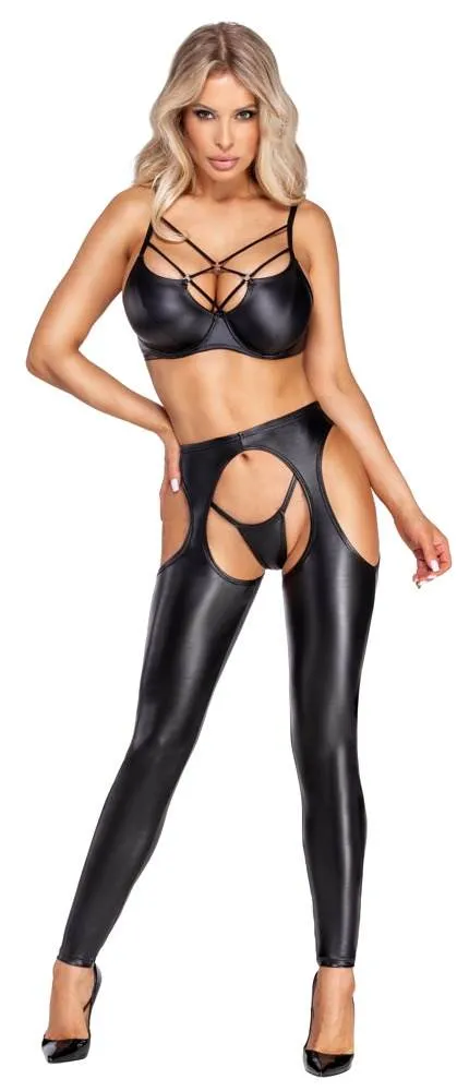 Cottelli PARTY Chaps - Ouvert Leggings mit Cut-outs in Schwarz Cottelli PARTY Chaps - Ouvert Leggings mit Cut-outs in Schwarz