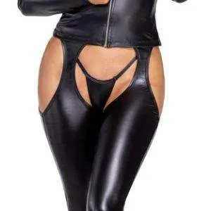 Cottelli PARTY Chaps - Ouvert Leggings mit Cut-outs in Schwarz Cottelli PARTY Chaps - Ouvert Leggings mit Cut-outs in Schwarz – Bild 5