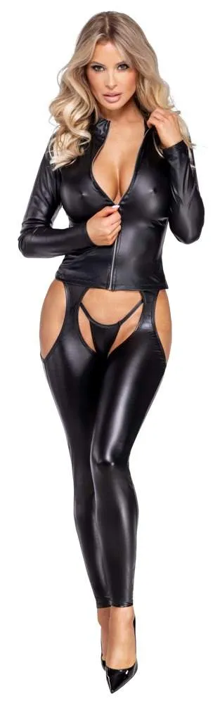 Cottelli PARTY Chaps - Ouvert Leggings mit Cut-outs in Schwarz Cottelli PARTY Chaps - Ouvert Leggings mit Cut-outs in Schwarz
