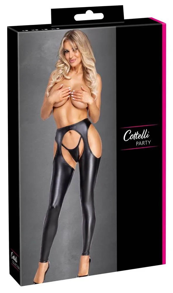 27202051021_verp Cottelli PARTY Chaps - Ouvert Leggings mit Cut-outs in Schwarz