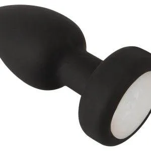 RC Flashing Butt Plug with Vibration - Wasserdichter Silikon Analplug mit LED-Licht und Fernbedienung, 9 cm, bunt RC Flashing Butt Plug with Vibration - Wasserdichter Silikon Analplug mit LED-Licht und Fernbedienung, 9 cm, bunt – Bild 2