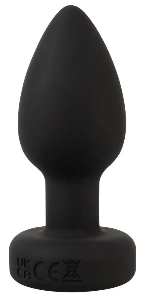 RC Flashing Butt Plug with Vibration - Wasserdichter Silikon Analplug mit LED-Licht und Fernbedienung, 9 cm, bunt