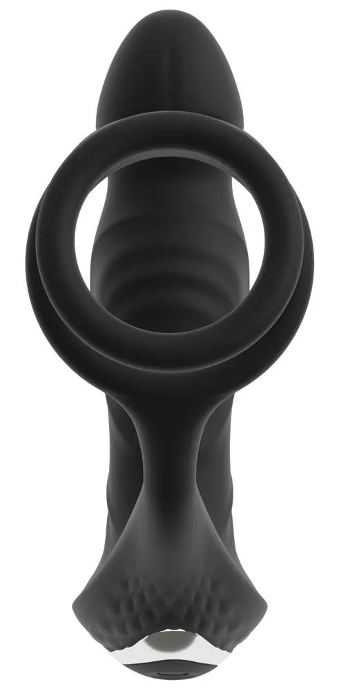 Rebel RC Prostata-Vibrator mit Perineum-Auflegevibrator, Moving Rings und Nodding Funktion, schwarz