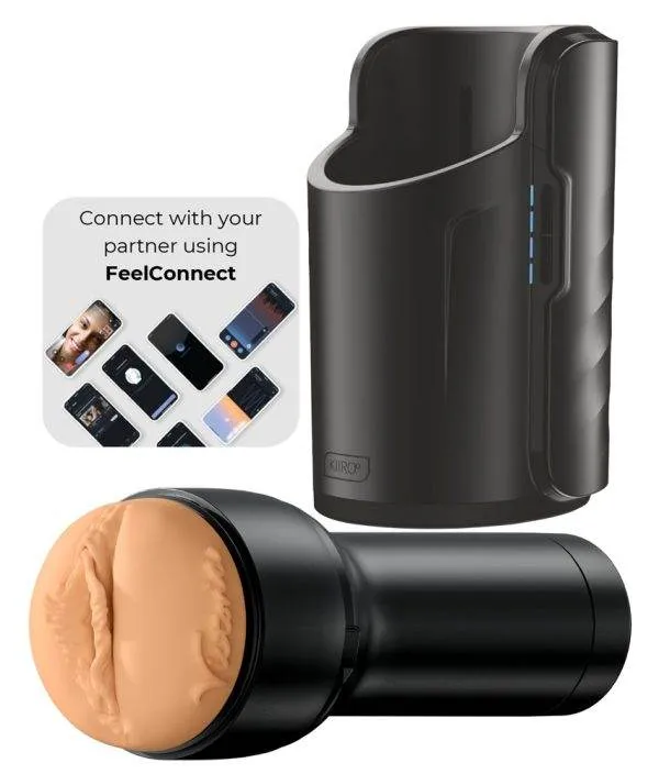 Kiiroo Combo Set: Keon WiFi mit Stroker-Masturbator Feel Victoria June, Schwarz